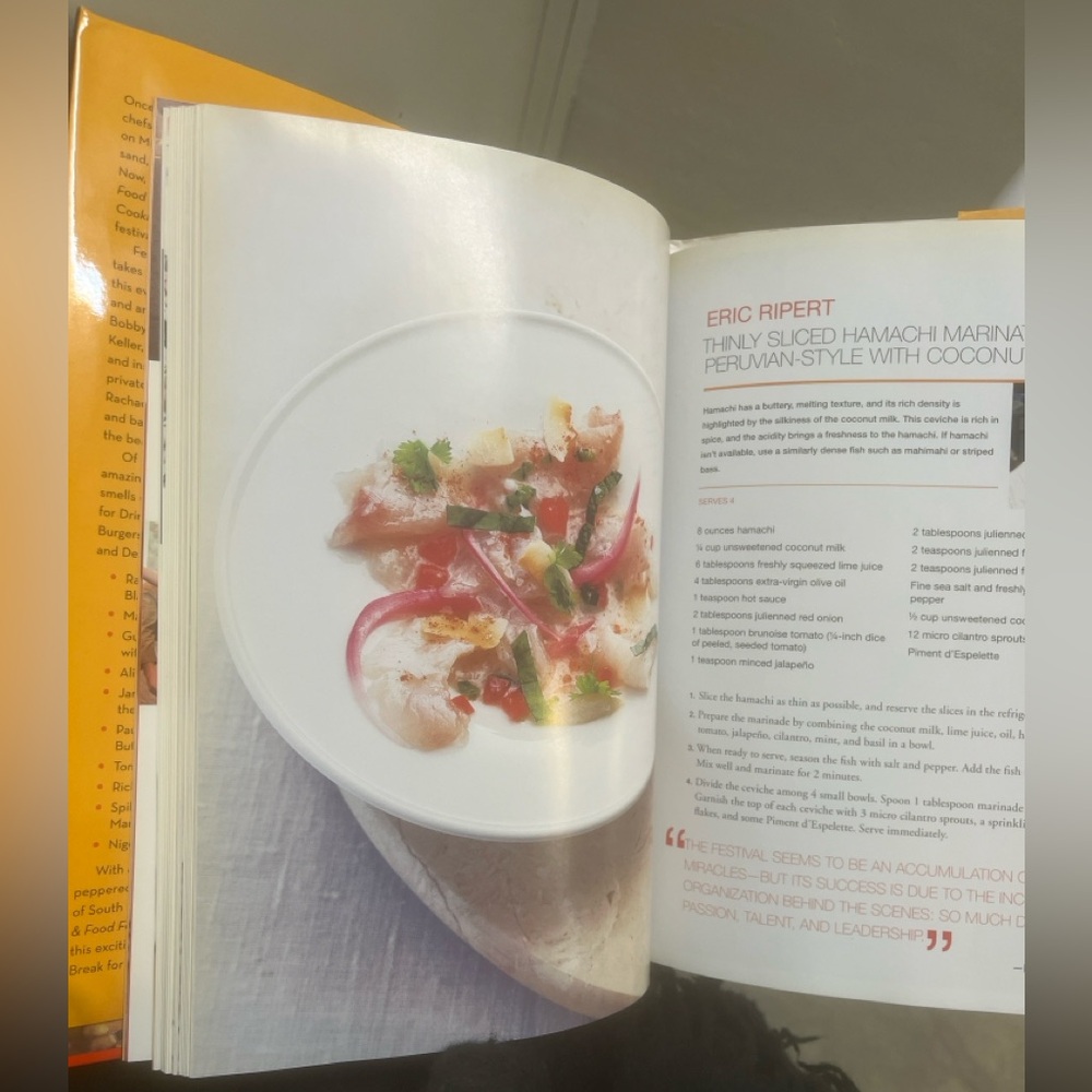 Food Network NEW South Beach Wine & Food Festival Cookbook Hardcover - Picture 9 of 13